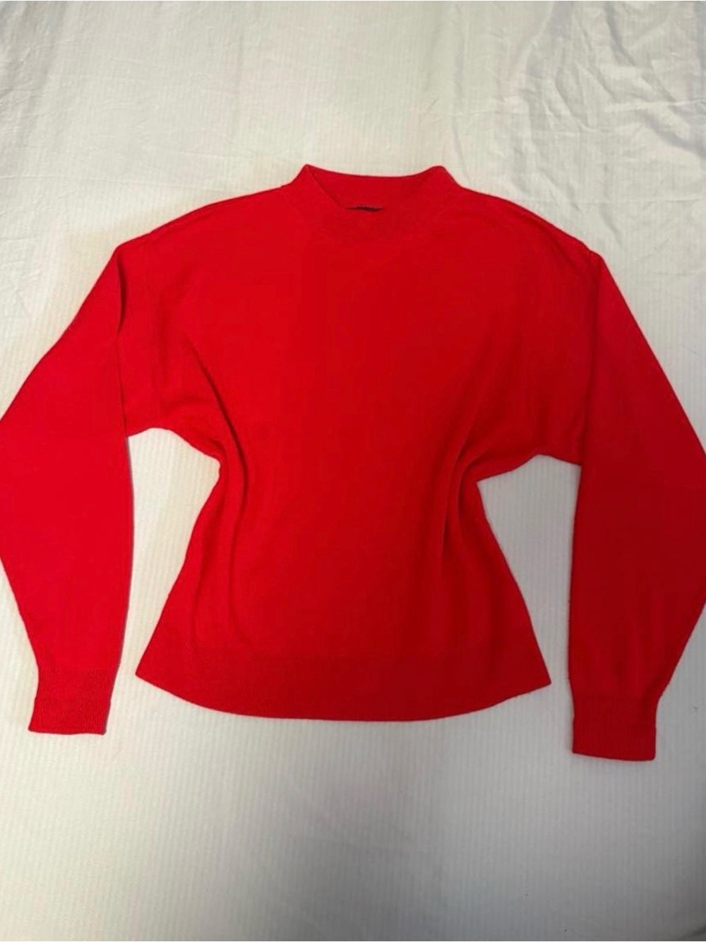 Sag Harbor Red Crewneck Sweater